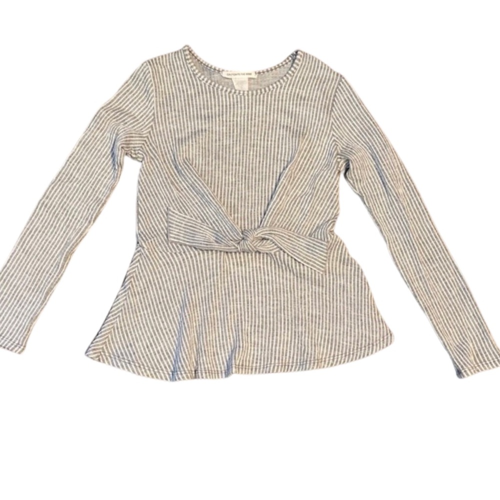 Caution to the Wind Girls peplum like with front tie. Fits 6y girls